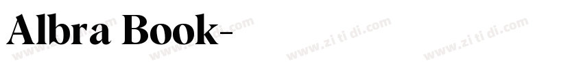 Albra Book字体转换